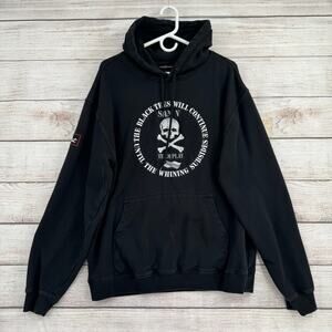 Emar Titleist The Black Tees Skull Hoodie Adult XL Black Embroidered Golf